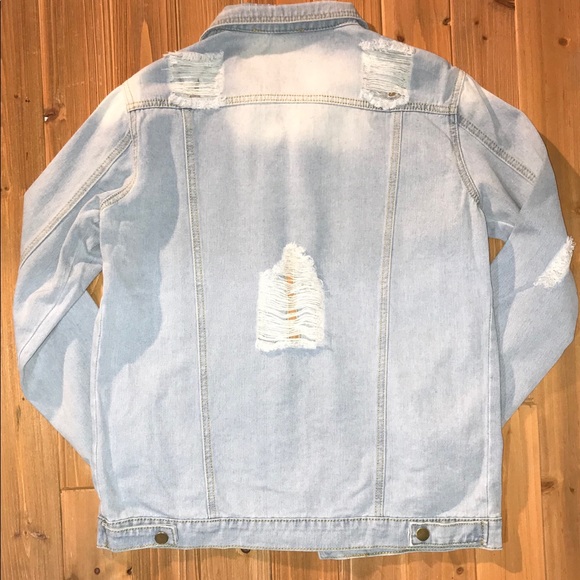 Stone Washed Ripped Design “Adaeze Black” Jacket - Picture 5 of 8